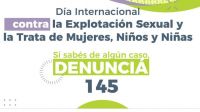 Día contra la Explotación Sexual y la Trata de Mujeres, Niños y Niñas.