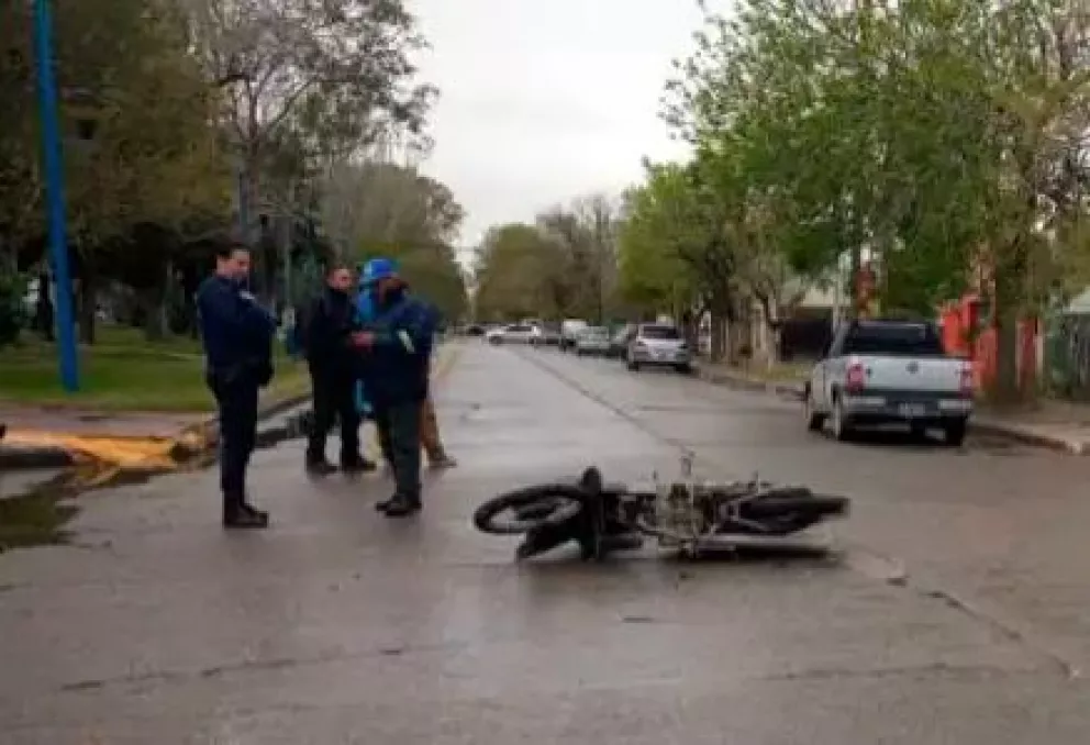 Atropellaron a un motociclista en el Canalito.