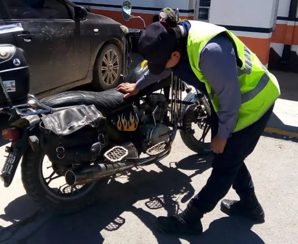 Recuperaron una moto robada en Roca