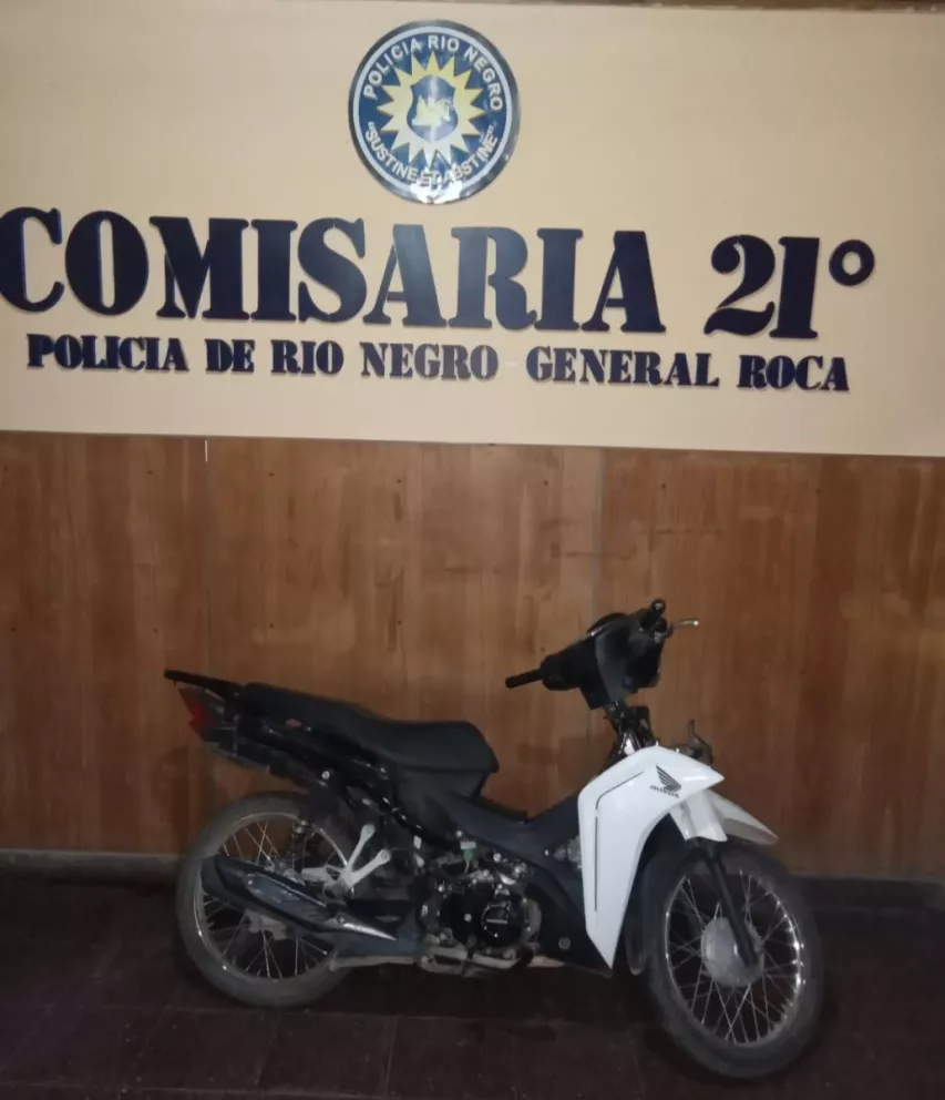 La Brigada Motorizada recuperó una moto con pedido de secuestro en Roca