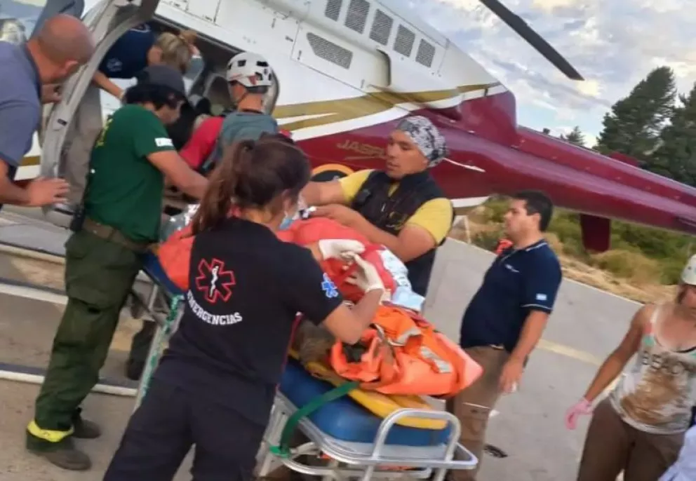 Una turista perdió una pierna en Bariloche