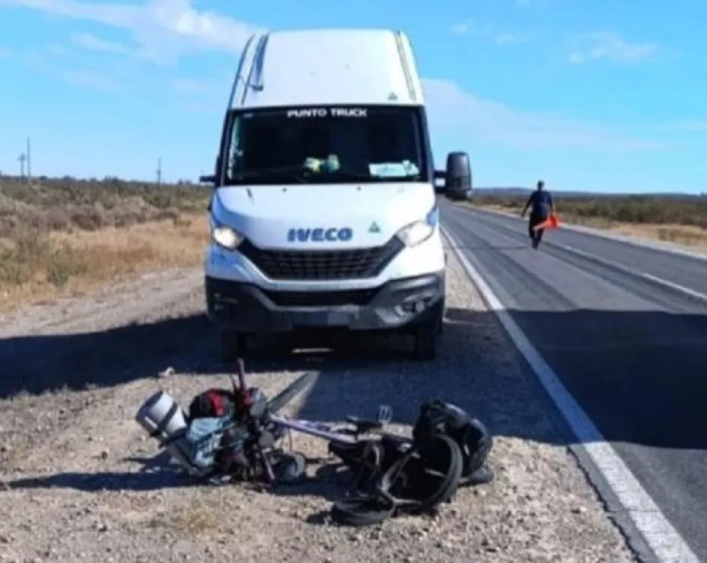 Atropellaron a una ciclista chilena en Ruta 22